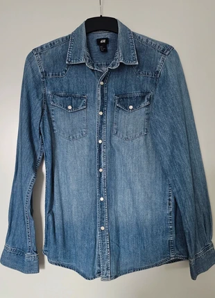 Chemise en jean T. S - H&M, marke: H&M, zustand: Sehr gut, größe: S / 36 / 8, 8,00 €, 9,10 € inklusive Vinted-Käuferschutz