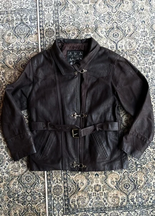 Veste Leather Pelle Cuir Boxy Fit Crochet Hooks clasps Leather Fireman jacket Vintage y2k #NC0201, marca: Vintage Dressing, estado: Muy bueno, tamaño: M / 38 / 10, 125,00 €, 131,95 € Protección al comprador incluida