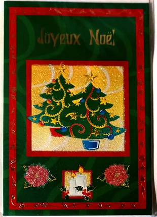 Jolie carte postale double joyeux Noël 06 neuve, marke: Noël, zustand: Neu, mit Etikett, 1,00 €, 1,75 € inklusive Vinted-Käuferschutz