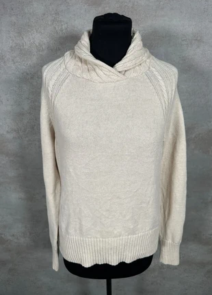 Pull Maille Torsadée Cable Knit Vintage Jeanne Pierre creme coton doux col taille S, brand: Vintage Dressing, condizioni: Ottime, taglia: S / IT 40 / EU 36, €5.00, €5.95 include la Protezione acquisti Pro