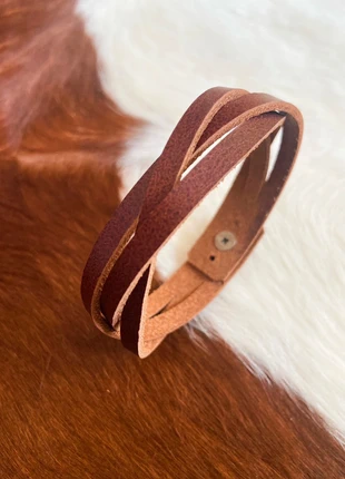 Bracelet en cuir fait main, brand: Fait Main, condition: New with tags, €16.99, €18.54 includes Buyer Protection