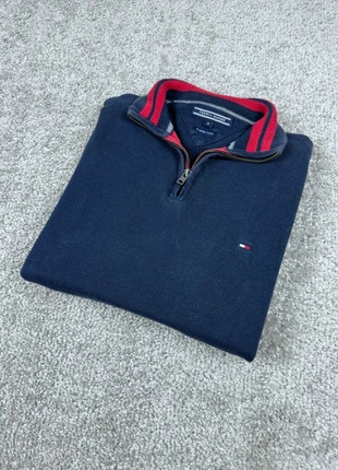 Pull camionneur Tommy Hilfiger bleu marine taille M – coton premium, marke: Tommy Hilfiger, zustand: Sehr gut, größe: M, 35,00 €, 37,45 € inklusive Vinted-Käuferschutz