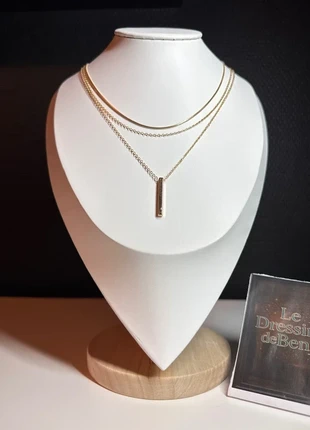 Collier pendentif barre longue minimaliste – Chaîne serpent multicouche 46+5cm, brand: Tendance, condition: New without tags, €5.99, €6.99 includes Buyer Protection