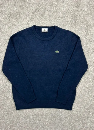 Pull col rond en laine Lacoste vintage | Taille XS Hommes | Bleu marine logo brodé, marca: Lacoste, estado: Muy bueno, tamaño: XS, 32,00 €, 34,30 € Protección al comprador Pro incluida