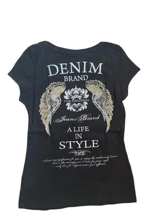 tes shirt strass gothique, merk: Vintage Dressing, staat: Heel goed, maat: S / 36 / 8, € 7,00, € 8,05 inclusief Kopersbescherming