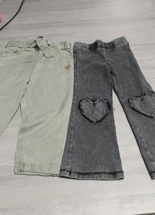 Lots ×2 pantalons, marque: H&M, état: Très bon état, taille: 24-36 mois / 92 cm, 4,00 €, 4,90 € Protection acheteurs incluse