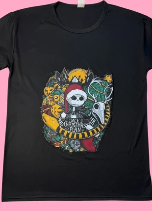T-shirt l’étrange Noël de Mr jack noir imprimé Jack’s Christmas Plan - taille l, merk: Disney, staat: Nieuw zonder prijskaartje, maat: L / 40 / 12, € 13,00, € 14,35 inclusief Kopersbescherming