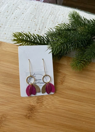 Boucles d’oreilles acier inoxydable et cuir bohème fleuries, marke: Fait Main, zustand: Neu, mit Etikett, 10,00 €, 11,20 € inklusive Vinted-Käuferschutz