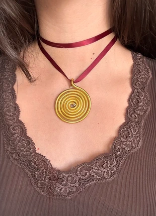 Chocker collier in filo di alluminio wire spirale fatto a mano Handmade artigianale, marque: Unique, état: Neuf sans étiquette, 5,00 €, 5,95 € Protection acheteurs incluse