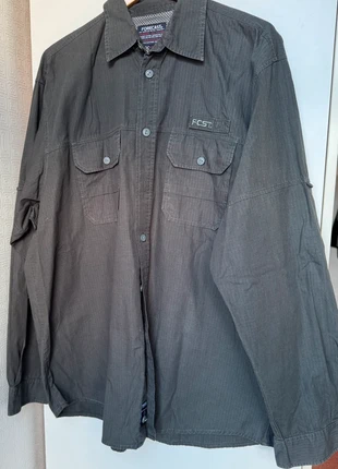 Donkergrijs herenoverhemd van Forecast maat XXL., marca: Forecast, estado: Muito bom, tamanho: XXL, €5.00, €5.95 inclui Proteção do Comprador