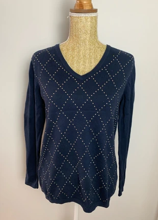 Pull Col en V Tommy Hilfiger Marine - Taille L, marque: Tommy Hilfiger, état: Très bon état, taille: L / 40 / 12, 15,00 €, 16,45 € Protection acheteurs (Pro) incluse