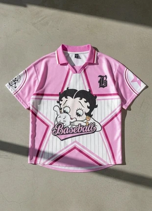 Haut baseball rose / kawaii / vintage / cartoon / oversize, brand: PinkBase Studio, condition: Very good, size: M / 38 / 10, €39.90, €42.60 includes Buyer Protection