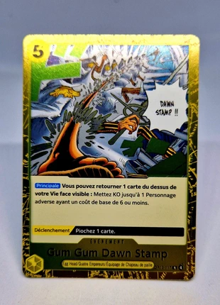 Gum Gum Dawn Stamp op13-117, brand: Bandai, condition: New with tags, €1.99, €2.79 includes Buyer Protection