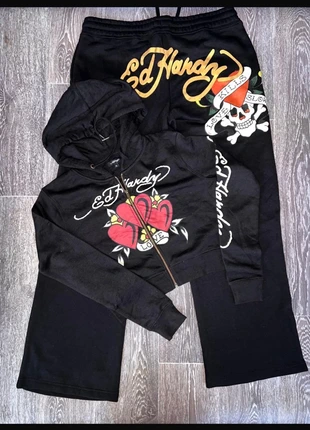 Ensemble ed hardy noir coeur , tete de mort / taille XL en bon état pour femme Y2k, marca: Ed Hardy, estado: Bueno, tamaño: XL / 42 / 14, 52,00 €, 55,30 € Protección al comprador incluida
