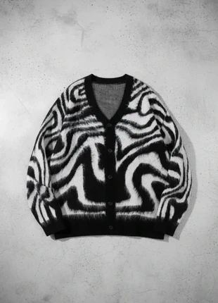 🖤🤍 Gilet motif zèbre mohair, brand: Vintage Dressing, condition: New without tags, size: S, €48.90, €52.05 includes Buyer Protection Pro