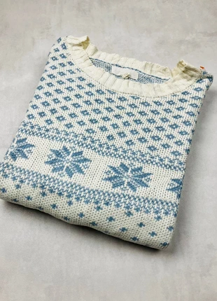 Pull Fair Isle Motif Flocons de Neige Vintage Épais Hiver Noël Coton Acrylique L, marque: Neutral Ground, état: Neuf sans étiquette, taille: L / 40 / 12, 25,00 €, 26,95 € Protection acheteurs incluse