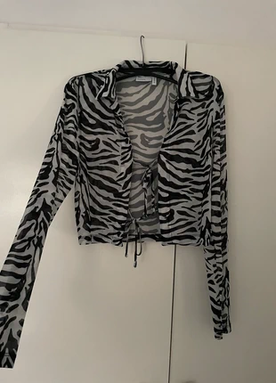 Mesh Top Jacke animalprint zebra asos, brand: ASOS, condizioni: Ottime, taglia: S / IT 40 / EU 36, €5.00, €5.95 include la Protezione acquisti