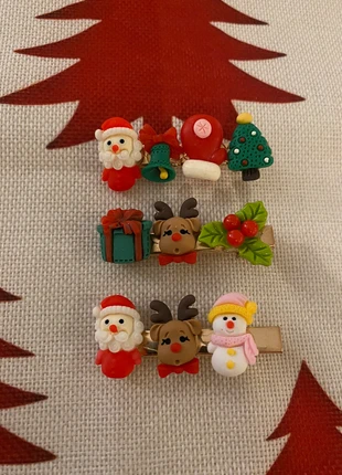 Lot de 3 barrettes de Noel neuves, marca: Accessoires, estado: Nuevo sin etiquetas, 5,00 €, 5,95 € Protección al comprador incluida