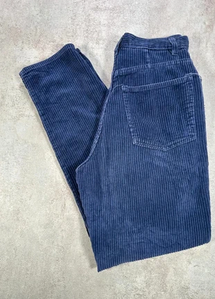 Pantalon Vintage En Velours Côtelé / Corduroy Express bleu texturé droit taille 40, marke: Vintage Dressing, zustand: Sehr gut, größe: S / 36 / 8, 14,00 €, 15,40 € beinhaltet Vinted-Käuferschutz Pro