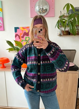 Cardigan vintage multicolore, marque: Vintage Dressing, état: Très bon état, taille: L / 40 / 12, 35,00 €, 37,45 € Protection acheteurs (Pro) incluse