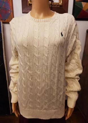 Pull à torsades Ralph Lauren 100% coton, marque: Ralph Lauren, état: Très bon état, taille: L / 40 / 12, 35,00 €, 37,45 € Protection acheteurs (Pro) incluse