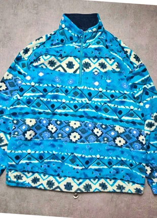 Pull quart zip polaire diadora crazy fleece vintage motif géométrique bleu Taille xl homme ls33,8, brand: Diadora, condition: Very good, size: XL, €29.90, €32.10 includes Buyer Protection