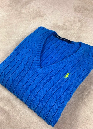 Pull Polo Ralph Lauren Torsadé Femme / Taille L / Bleu, marque: Ralph Lauren, état: Très bon état, taille: L / 40 / 12, 37,00 €, 39,55 € Protection acheteurs incluse