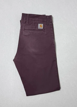 Pantalon Sid pant bordeaux, marque: Carhartt, état: Bon état, taille: W32 | FR 42, 8,00 €, 9,10 € Protection acheteurs incluse