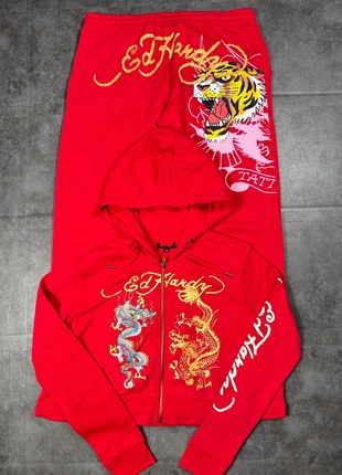 Pantalon Ed Hardy Rouge | Taille XL, brand: Ed Hardy, condition: Very good, size: XL / 42 / 14, €56.99, €60.54 includes Buyer Protection