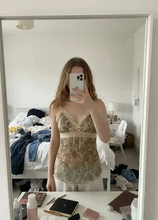 caraco en mesh à imprimé paisley et dentelle style fée grunge #018, marque: Fée Poussière, état: Très bon état, taille: M / 38 / 10, 26,99 €, 29,04 € Protection acheteurs incluse