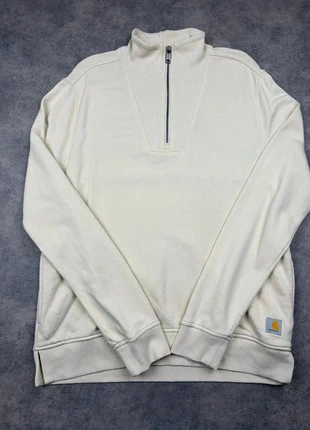 1/4 Zip Carhartt | Taille L | Couleur Crème, Beige B2, marque: Carhartt, état: Très bon état, taille: L, 35,00 €, 37,45 € Protection acheteurs (Pro) incluse