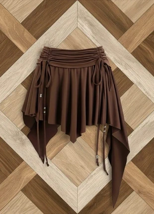 Jupe Asymétrique Marron Femme Vintage Élégant Chic Sexy Gothique - Taille S, marque: Vintage Dressing, état: Très bon état, taille: S / 36 / 8, 36,99 €, 39,54 € Protection acheteurs incluse