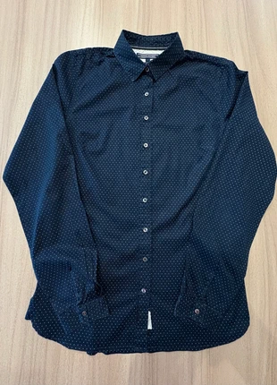 Chemisier Tommy Hilfiger – Fitted – Couleur bleu marine à pois blancs - Taille 2 / FR 34 XS, brand: Tommy Hilfiger, condition: Very good, size: XS / 34 / 6, €19.90, €21.60 includes Buyer Protection Pro