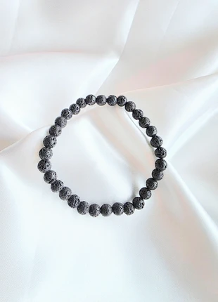 Beau bracelet pierres naturelles de lave volcanique _ Idée cadeau, marque: Silver, état: Très bon état, 6,95 €, 8,00 € Protection acheteurs incluse