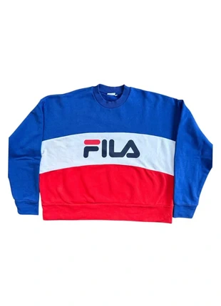 Sweat Pull Fila tricolore Taille S sportwear Y2K, brand: FILA, condizioni: Buone, taglia: S / IT 40 / EU 36, €12.00, €13.30 include la Protezione acquisti Pro