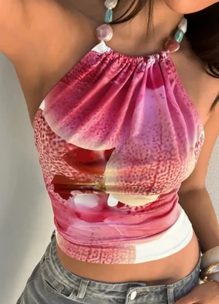 trop élégant tropical, brand: Elegant, condition: Very good, size: S / 36 / 8, €15.00, €16.45 includes Buyer Protection