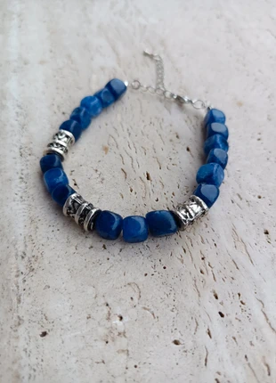 Bracciale con lapislazzuli blu e acciaio, zustand: Neu, 6,00 €, 7,00 € inklusive Vinted-Käuferschutz
