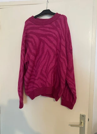 Pull rose zebré, marque: Naf Naf, état: Bon état, taille: L / 40 / 12, 5,00 €, 5,95 € Protection acheteurs incluse