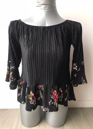 Haut noir été femme à fleurs taille S 59 nuances, brand: 59 nuances, condition: New without tags, size: S / 36 / 8, €5.00, €5.95 includes Buyer Protection