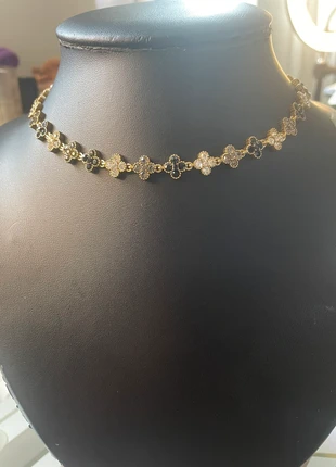 Collier Fleur Noir& doré - Brillance Unique-Édition élégance, zustand: Neu, mit Etikett, 20,00 €, 21,70 € beinhaltet Vinted-Käuferschutz Pro