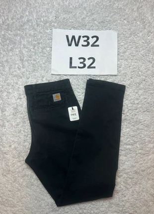 Carhartt Sid Pant Chino / - Black / W32 L32 #2025, marca: Carhartt, estado: Muito bom, tamanho: PT 42 | W32, €29.50, €31.68 inclui Proteção do Comprador Pro