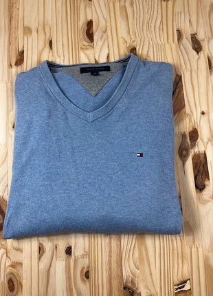 Pull Tommy Hilfiger homme – gris clair – Taille L, brand: Tommy Hilfiger, condition: Very good, size: L, €19.00, €20.65 includes Buyer Protection Pro