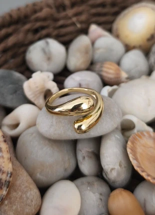 Bague acier ajustable - bague goutte d'eau, zustand: Sehr gut, größe: Größenverstellbar, 4,00 €, 4,90 € inklusive Vinted-Käuferschutz