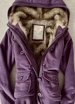 Vintage 2000s Y2k Hollister Faux Fur Snatched Bella Swan Elena Gilbert zip up jacket brown M, merk: XDYE, staat: Heel goed, maat: M / 38 / 10, € 75,00, € 79,45 inclusief Kopersbescherming