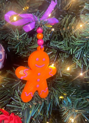 Peperkoekmannetje kersthanger – 9 cm, merk: Handgemaakt, staat: Nieuw zonder prijskaartje, € 3,25, € 4,11 inclusief Kopersbescherming