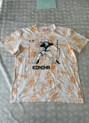 T-Shirt Blanc & Orange – Naruto – Taille M, marque: Naruto, état: Très bon état, taille: M, 3,00 €, 3,85 € Protection acheteurs incluse