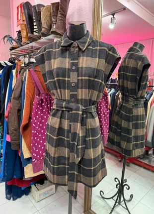 Vestido de cuadros object marrón invierno, marque: Object, état: Très bon état, taille: M / 38 / 10, 17,95 €, 19,55 € Protection acheteurs (Pro) incluse