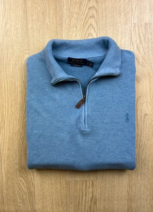 Half zip / 1/4 zip Ralph Lauren bleu clair col camionneur – Taille L homme, marca: Ralph Lauren, estado: Muy bueno, tamaño: L, 85,00 €, 89,95 € Protección al comprador Pro incluida