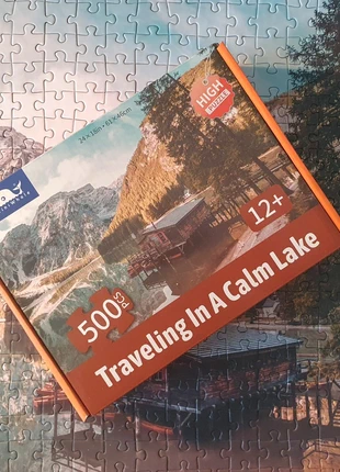 Puzzle 500 pièces miniwhale traveling in a calm lake high puzzle, marca: miniwhale, estado: Muito bom, €1.00, €1.75 inclui Proteção do Comprador