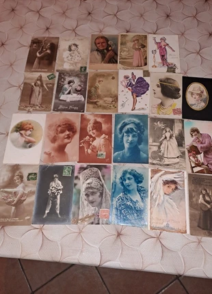 Lot de 23 belles cartes postales anciennes de femmes, zustand: Gut, 5,00 €, 5,95 € inklusive Vinted-Käuferschutz